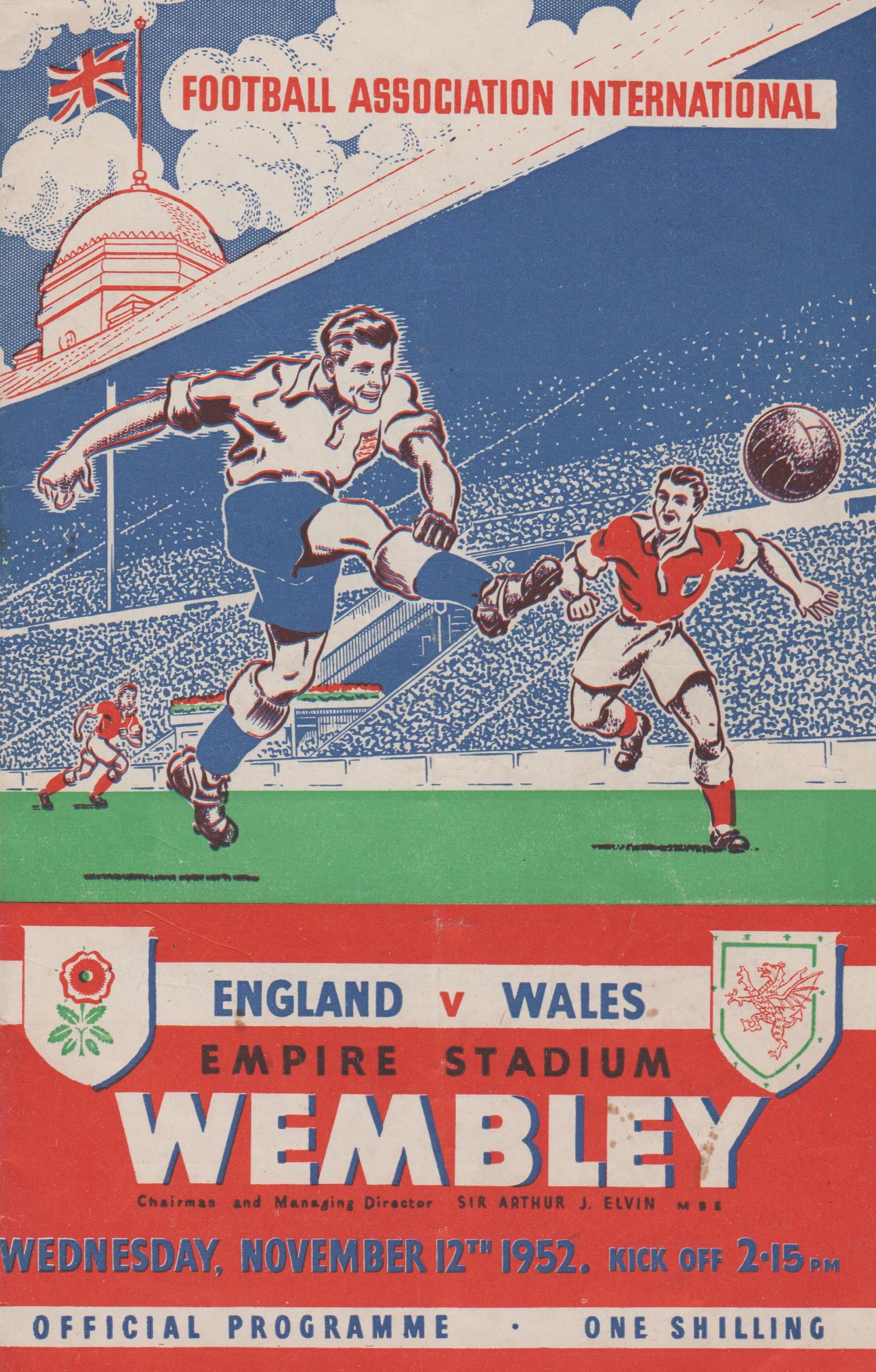 1952 - ENGLAND v WALES